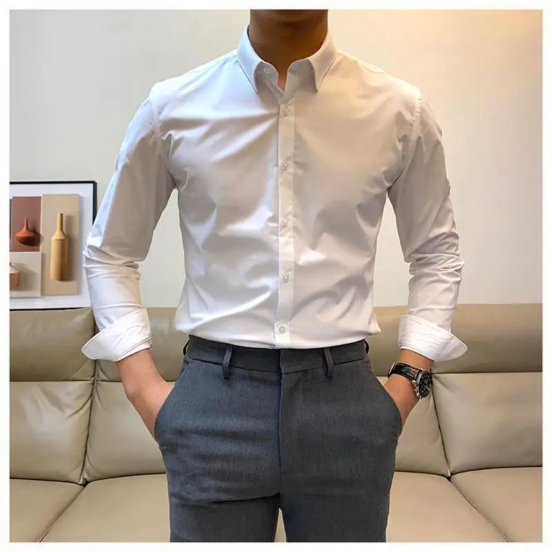 Smart Casual Office Formal Long Sleeved Shirt