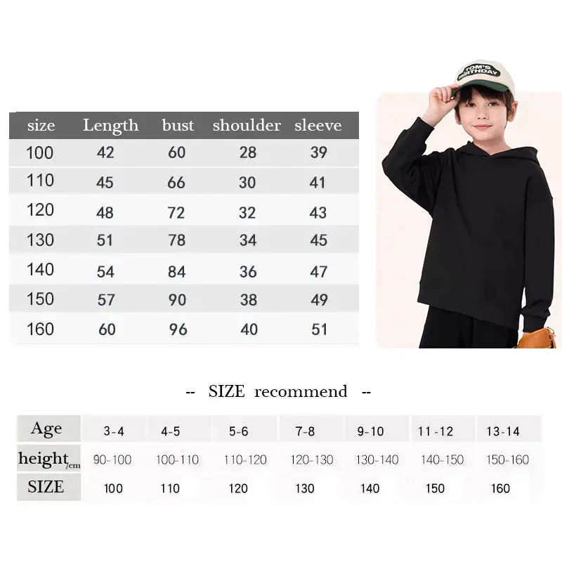 Children Spring  Autumn Hoodie Pants Two Piece Suit Boys And Girls Outdoor Sports Set Kid Casual Pullover basketball Coat