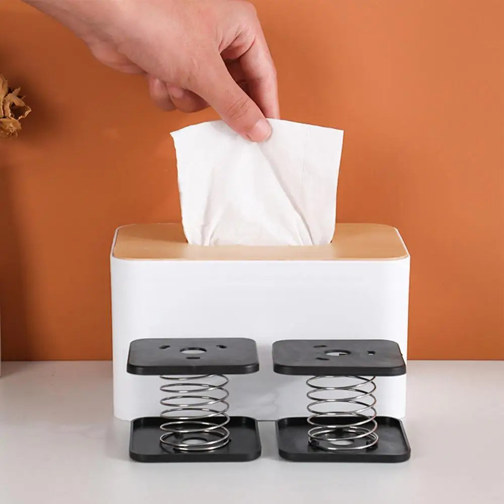 Tissue Box Spring Support Tissue Dispenser Holder Lifting Bracket Automatic Lift Tissue Car