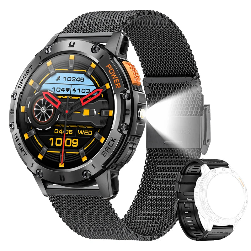 AMOLED Smart Watch for Men with Fitness Tracker.