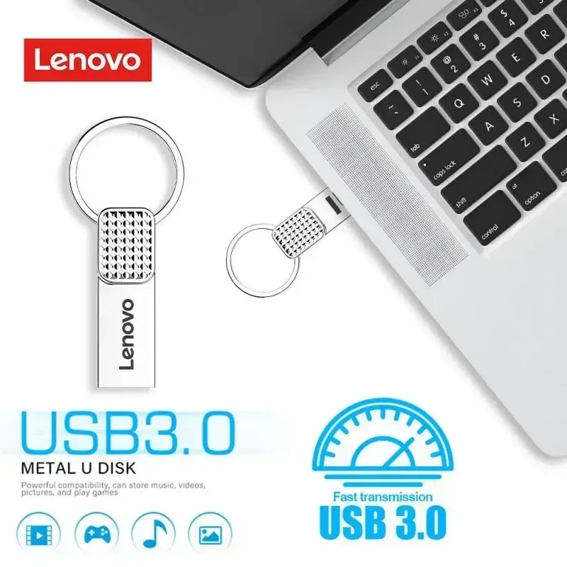 Lenovo USB 2TB USB Flash Drive Metal USB 3.0 Pen Drive Key 1TB Type C High Speed Pendrive 128gb Mini Flash Drive For Phone