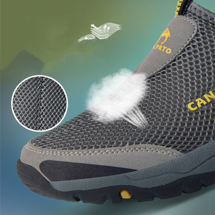 Men’s Breathable Slip-On Mesh Shoes - Lightweight Summer Casual Sneakers & Loafers