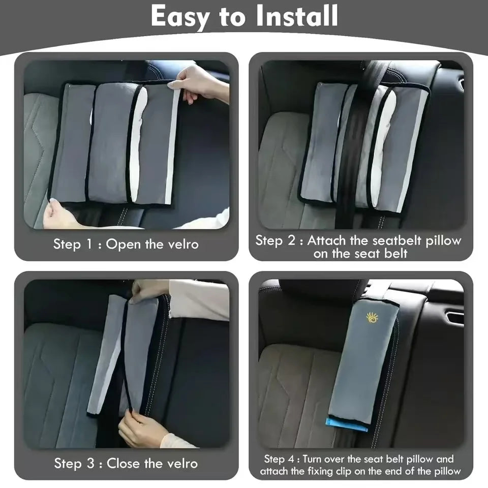 Kids Shoulder Pad Interior Car Seat Belt Chest Cushion Universal Safety Car Seat Shoulder Protector Pillow Pads for Kids Women