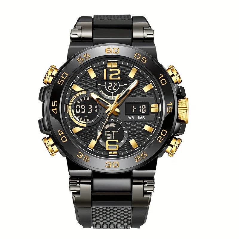 Reloj Hombre Luxury Watches - Waterproof. Dual Display Wristwatch for Men