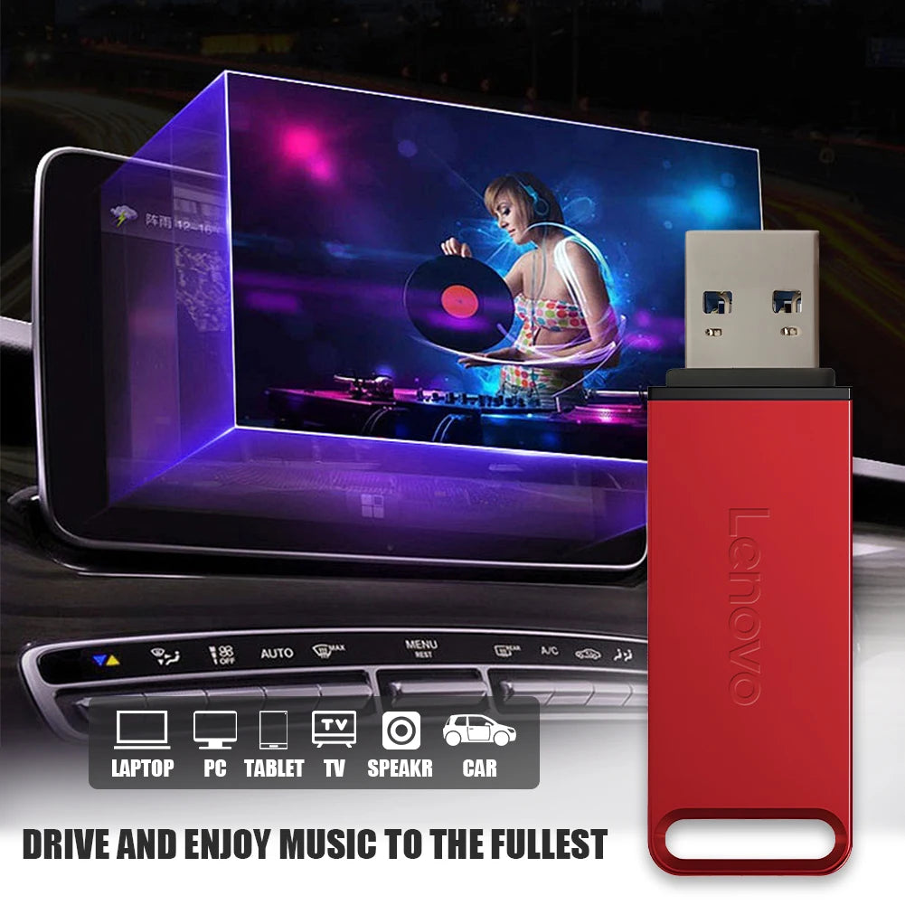 Lenovo 2TB USB 3.0 Flash Drive High Speed Transfer 2TB Metal Pendrive Flash Disk Pen Drive Memoria Stick For PC Laptop