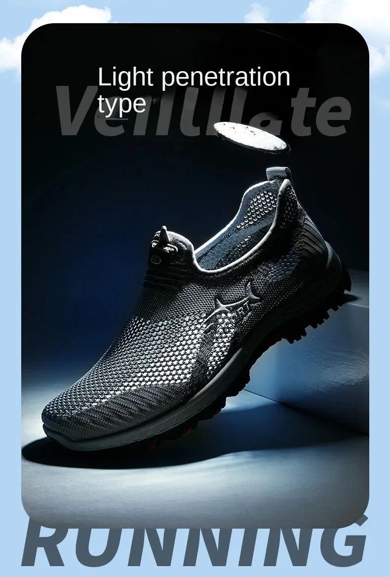 2025 Summer Mesh Men’s Sneakers – Lightweight Breathable Shoes