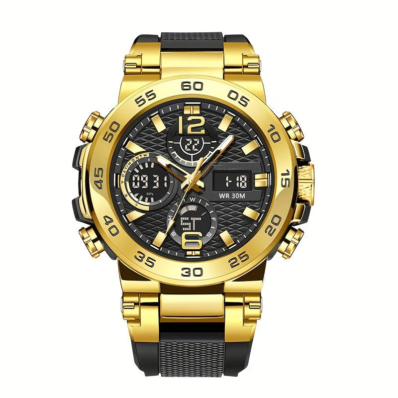 Reloj Hombre Luxury Watches - Waterproof. Dual Display Wristwatch for Men