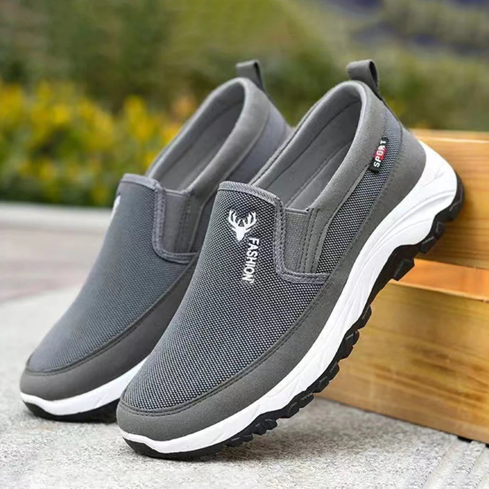 Men’s Casual Canvas Shoes | Lightweight Breathable Summer Mesh Slip-Ons