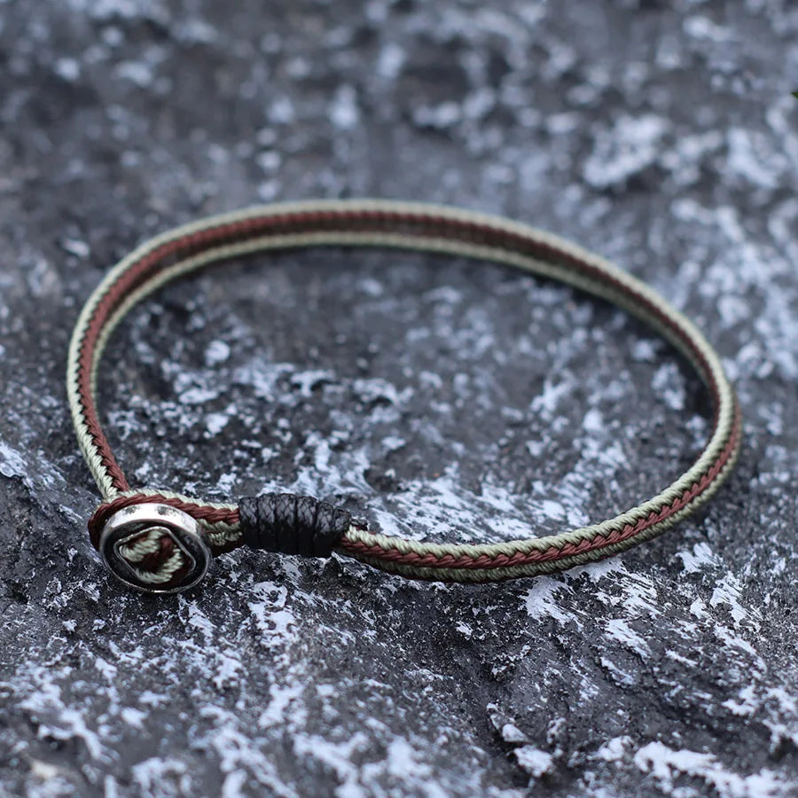 2mm Handmade Antique Rope Bracelet Simple Easy Hook Mens Armband Braclet