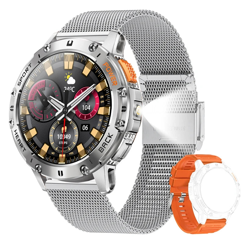 AMOLED Smart Watch for Men with Fitness Tracker.