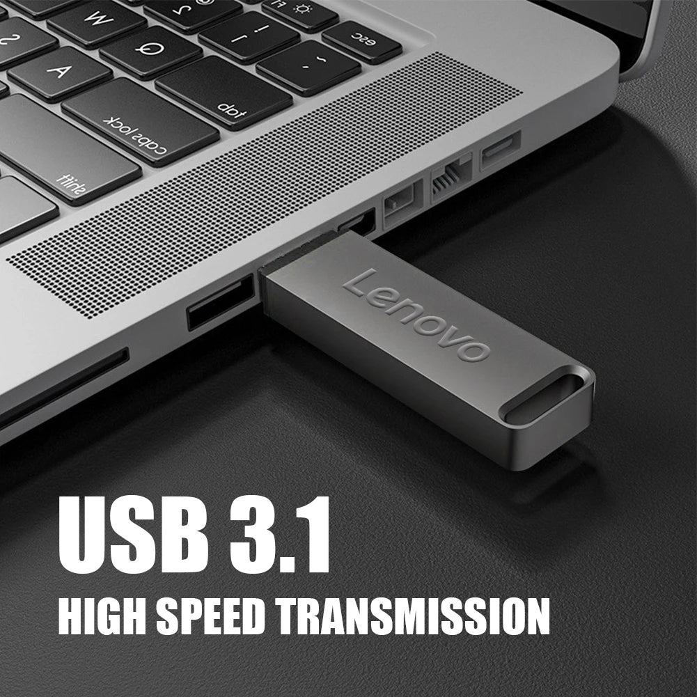 Lenovo 2TB USB 3.0 Flash Drive High Speed Transfer 2TB Metal Pendrive Flash Disk Pen Drive Memoria Stick For PC Laptop