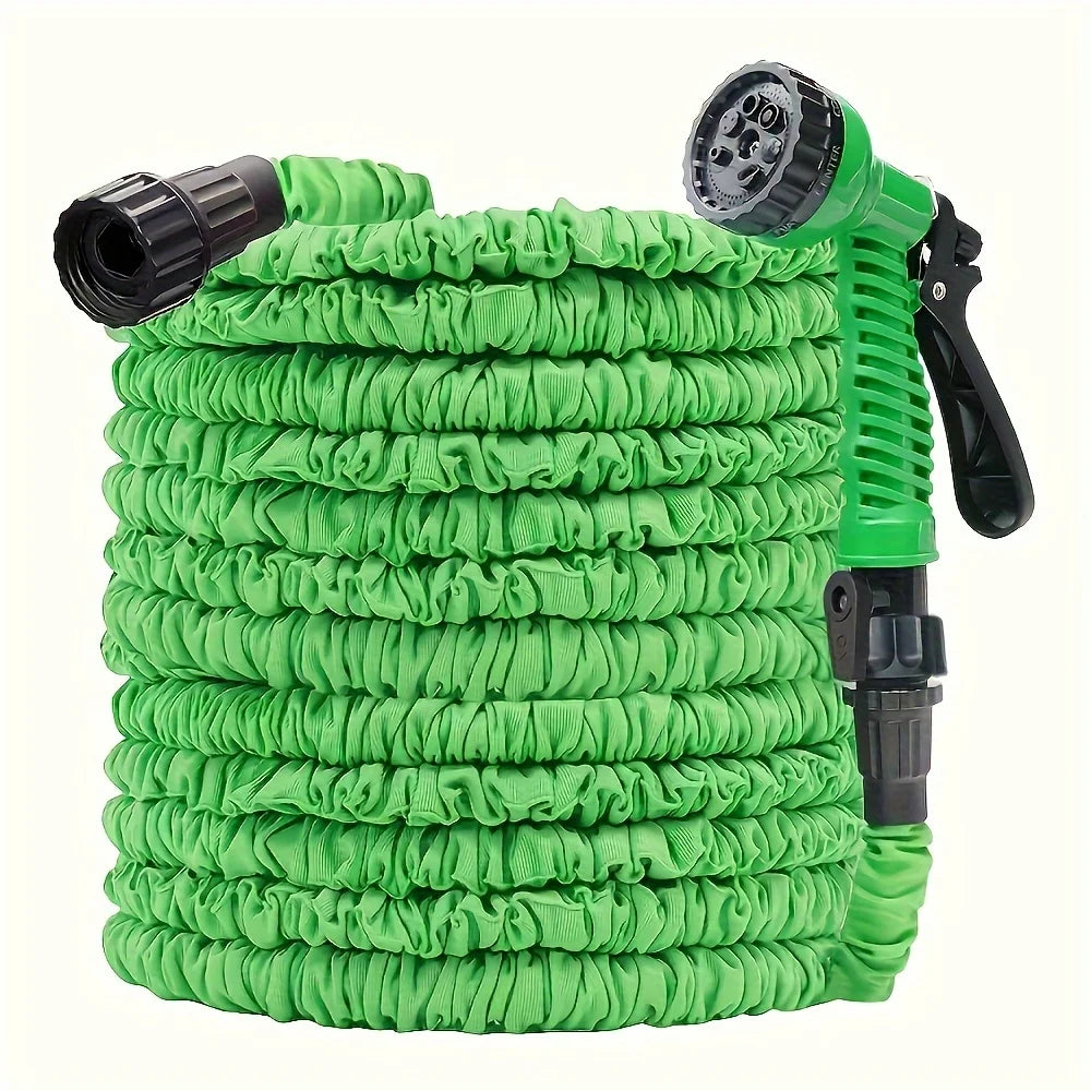 1 Roll, Expandable Garden Hose 100ft, Universal Head, Triple Length, Durable, No Battery Required, Multi-Use For Gardening