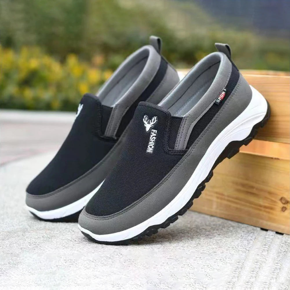 Men’s Casual Canvas Shoes | Lightweight Breathable Summer Mesh Slip-Ons