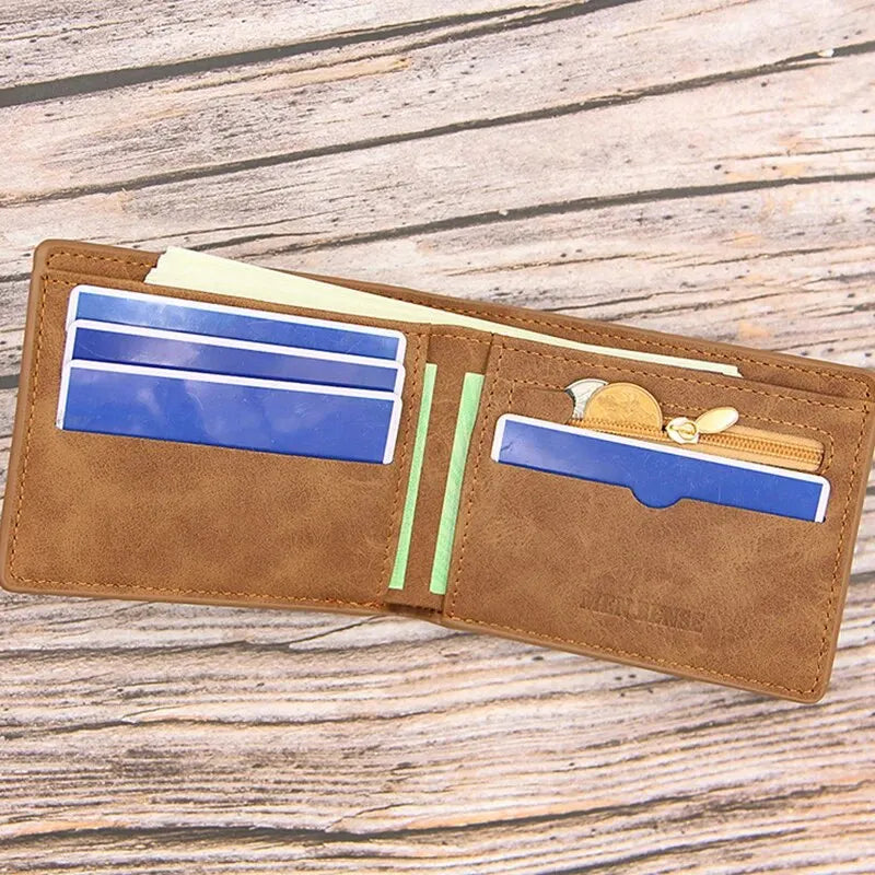 Men’s Wallet Simple and Short Wallet Large Capacity Multi Card Slot.
