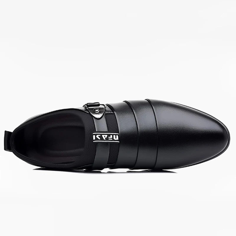 Men’s Classic Leather Oxfords | Slip-On Formal Dress Shoes