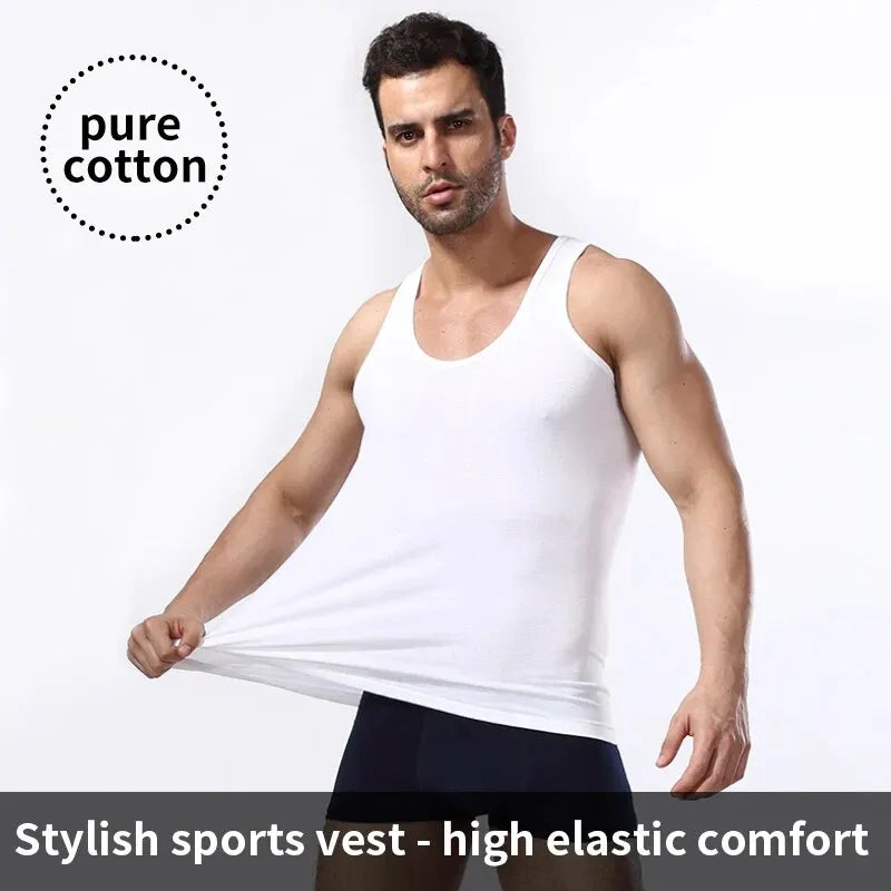 European and American Sizes Cotton MEN'S Vests Young MEN'S Sports Fashion Bottoming Vests
