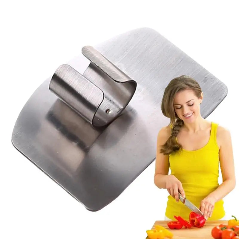 1pcs Stainless Steel Finger Guard Cutting Shiel Adjustable Vegetable Cutting Thumb Guard Finger Protector Tools Kitchen Gadget
