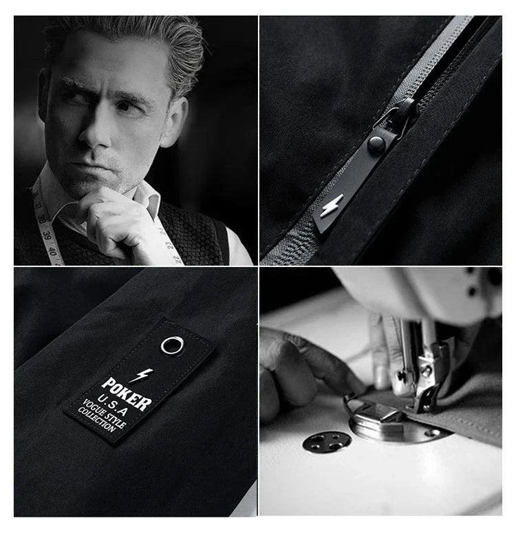 2025 Spring Autumn Men's Outdoor Sports Coat High Wind Jacket Casual Zipper Jacket Quality Baseball Jacket Hood