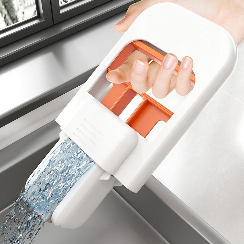 Dual-use Small Cotton Mop Household Desktop Wet And Dry Water Spray Mini Handheld Mop Free Hand Washing Cleaning Indoor