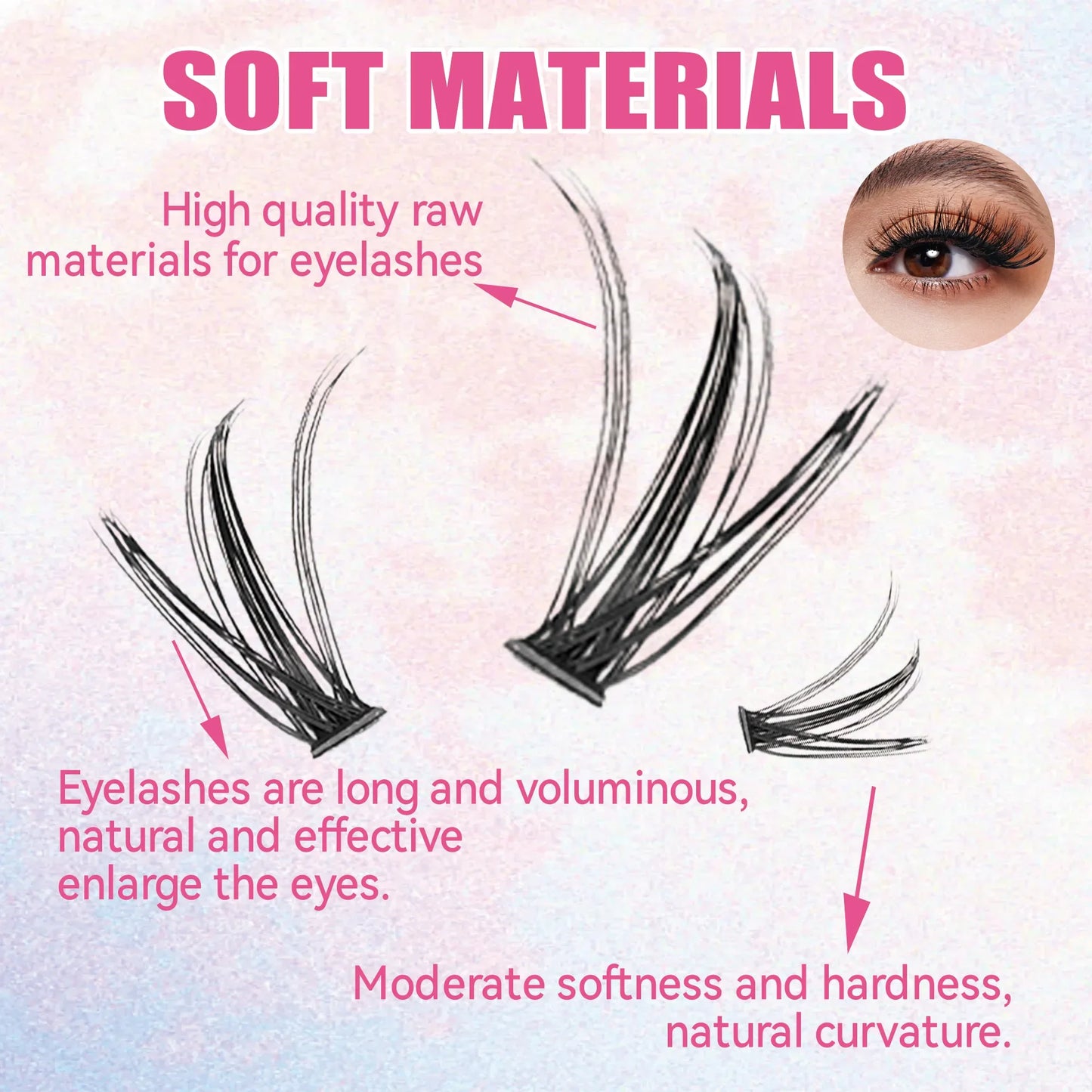 Eyelashes Extension Kit 200 PCS DIY Eyelashes