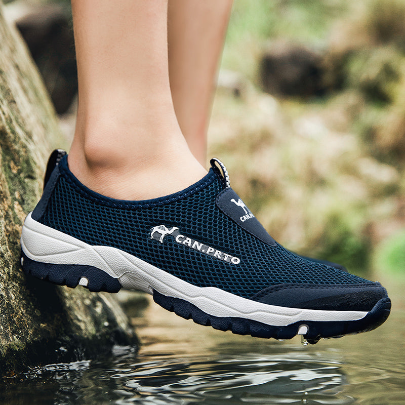 Men’s Breathable Slip-On Mesh Shoes - Lightweight Summer Casual Sneakers & Loafers