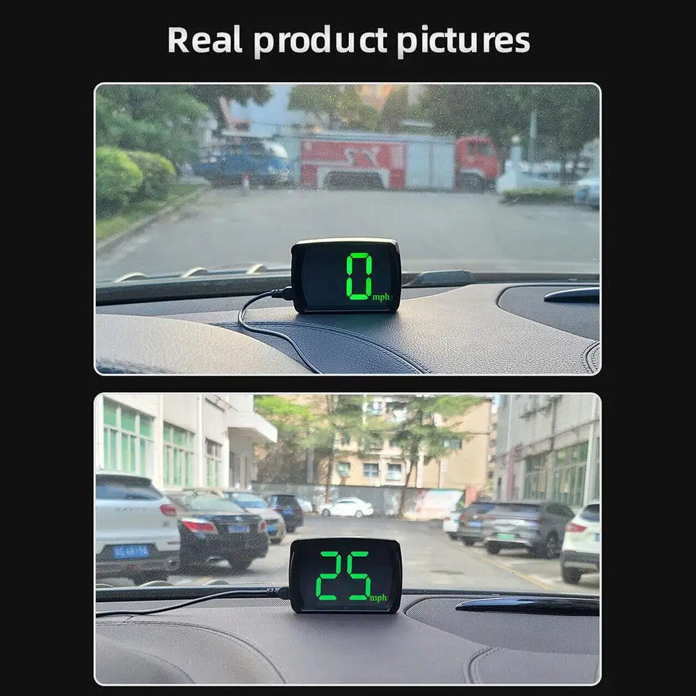 Car Head Up HUD Display GPS Speedometer Speed KMH Digital HUD GPS+Beidou Dual Chipsets For All Cars Trucks Electronics