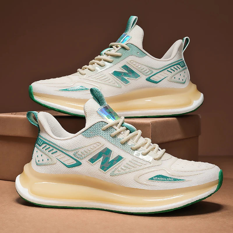 Men’s Breathable Mesh Sports Shoes | 2025 Trendy Running Sneakers