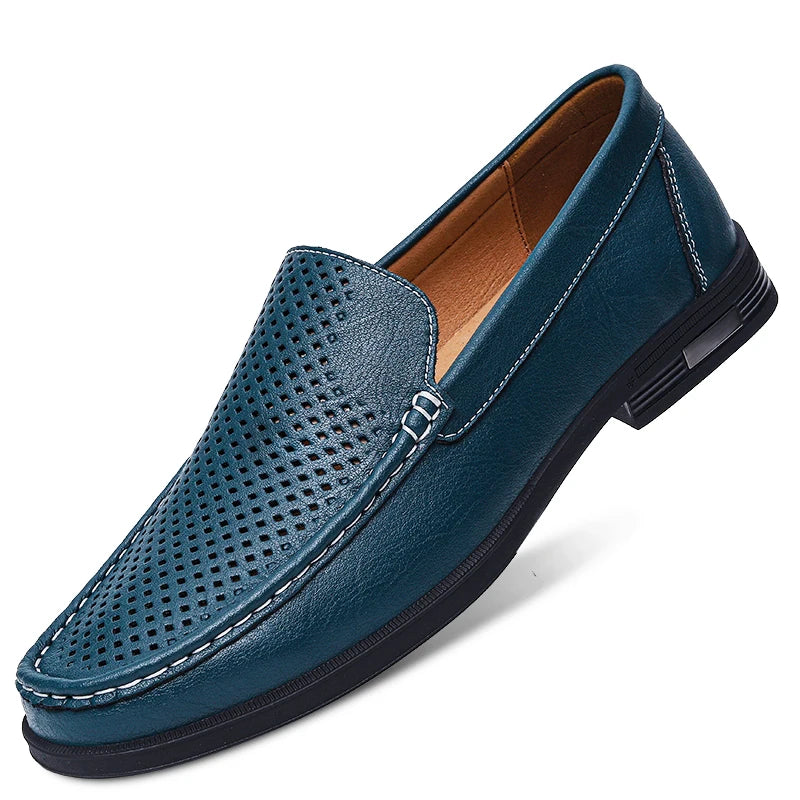 Men’s Genuine Leather Loafers | Formal Slip-On Dress & Casual Shoes