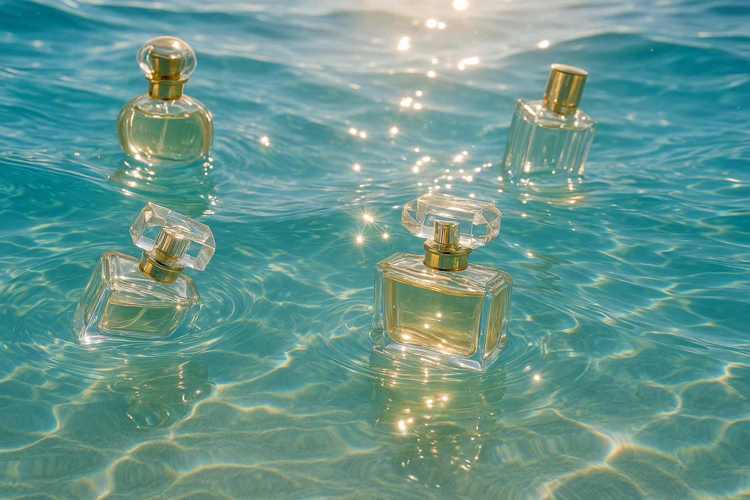 perfumes in ocean